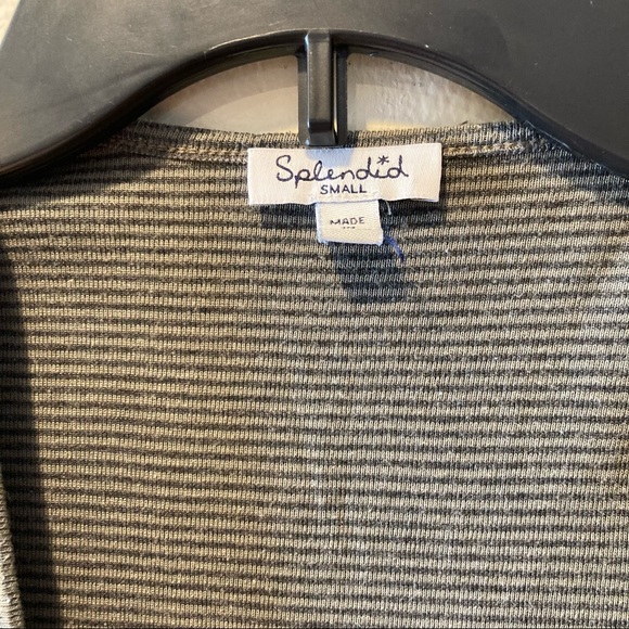 Splendid brand grey striped maxi dress, size small - Picture 2 of 8